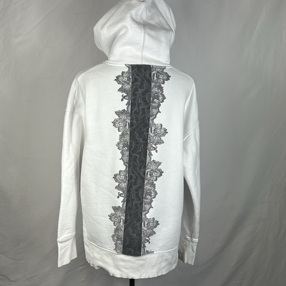Athleta Rose Lace Tunic White Hoodie - Picture 4 of 11